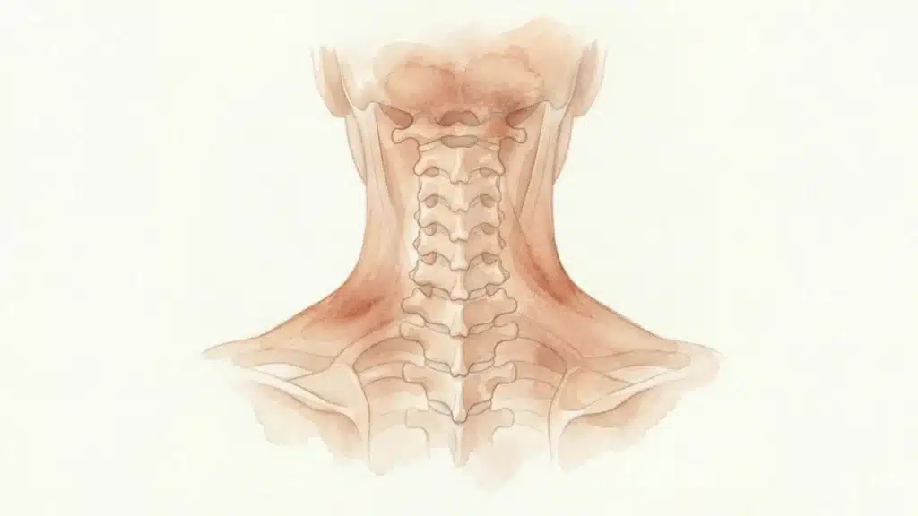 zones de tension dans les cervicales et la nuque liées au stress et à la posture