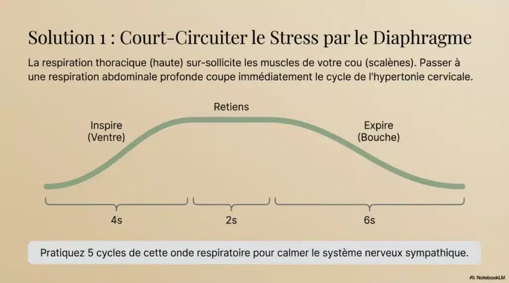 respiration diaphragmatique maux de tete cervicaux 4s 2s 6s
